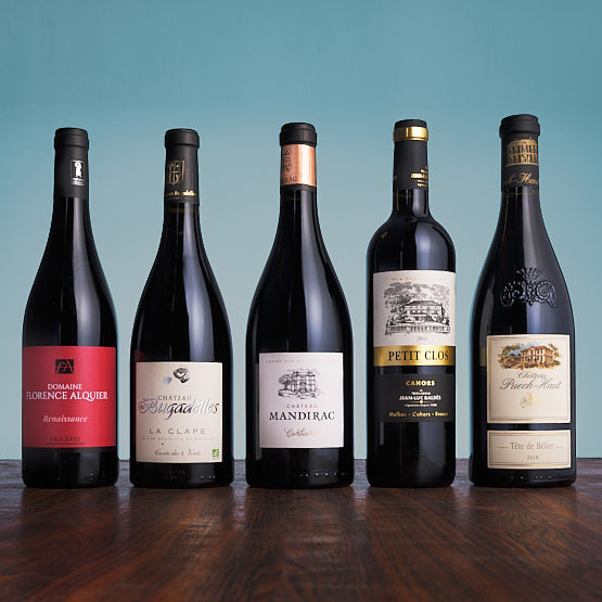 Vin Florence Alquier Renaissance, Les Bugadelles La Clape, Chateau Mandriac, Cahors Jean-Luc Baldes, Puech-Haut Tête de Bélier