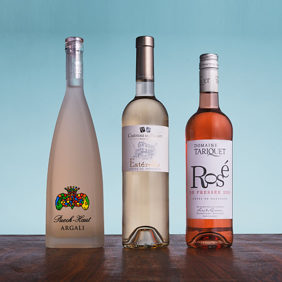Vin Puech-Haut Argali, Estérelle Chateau de Rouët, Domaine Tariquet Rosé de pressée 2020